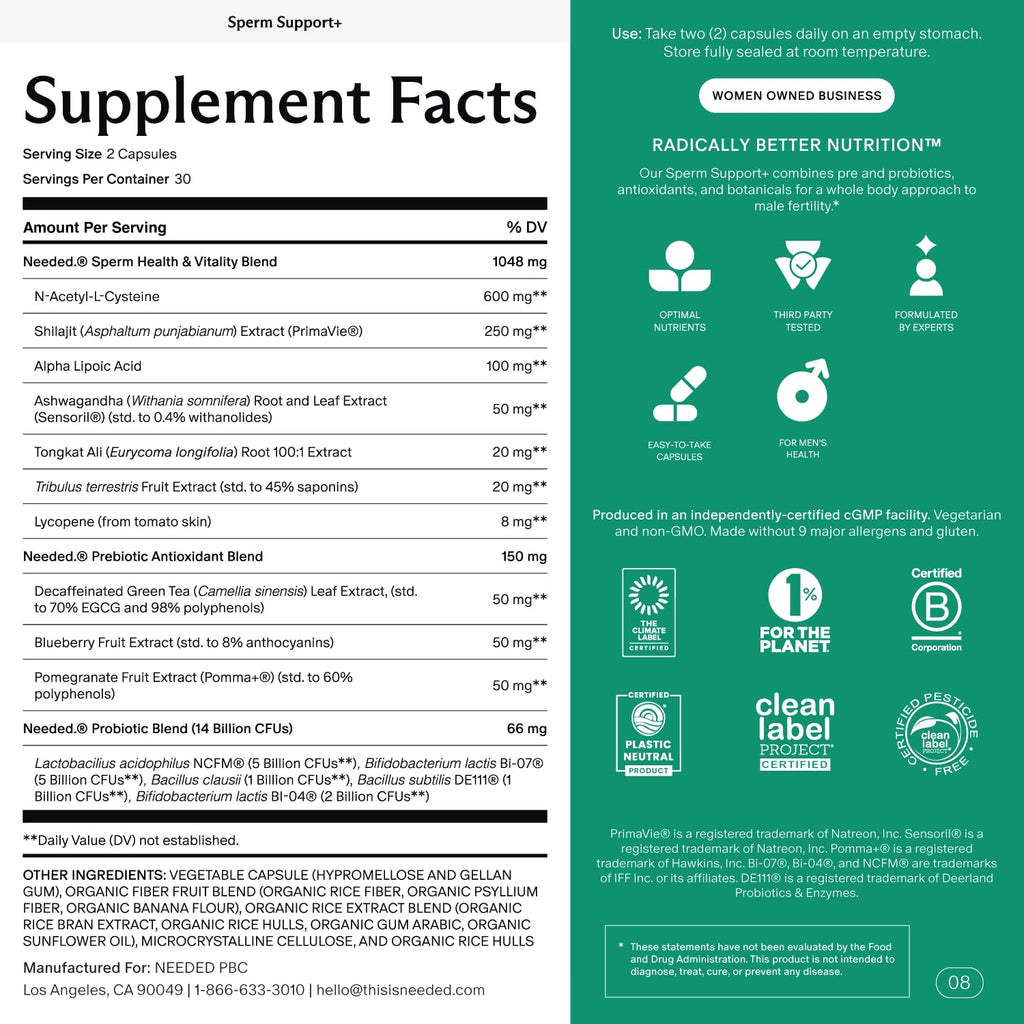 Sperm Support 60 Capsules C8620