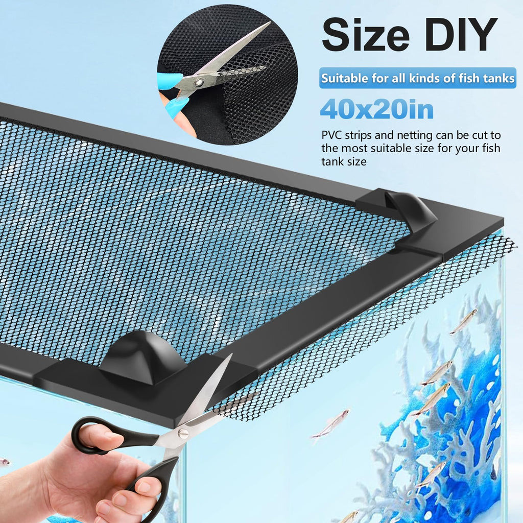 Magnetic Mesh Aquarium Cover H170