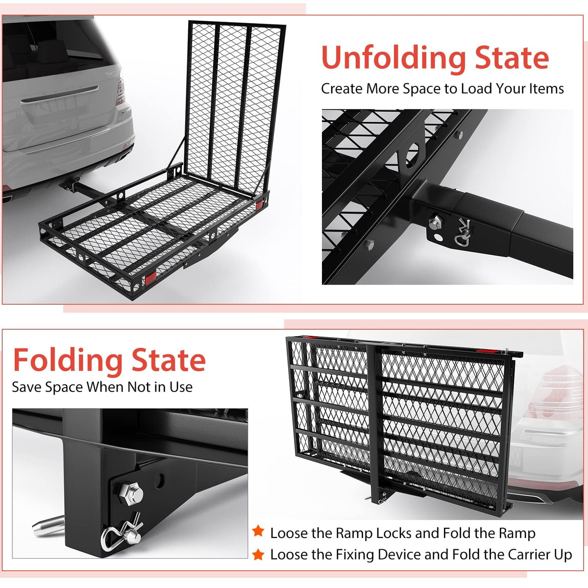Hitch Cargo Carrier with Ramp X26479