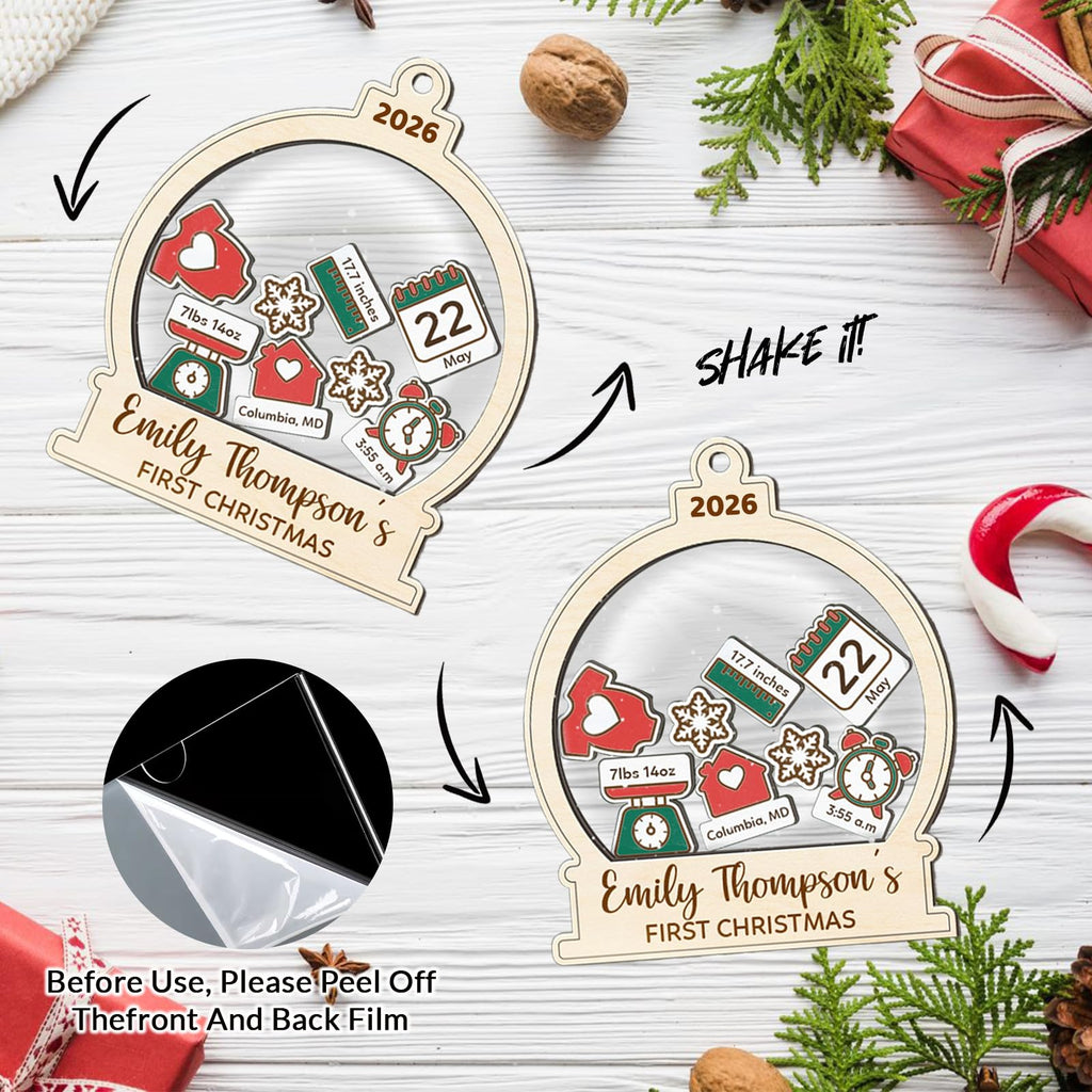 Baby's First Christmas Ornament 2026 Spherical L710