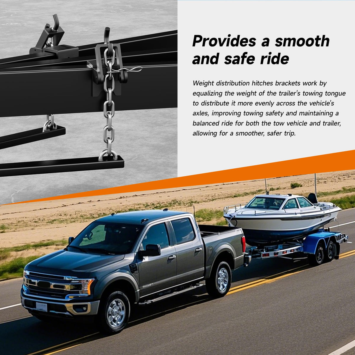 Heavy Duty Weight Distribution Hitch Brackets 2 pcs X1742