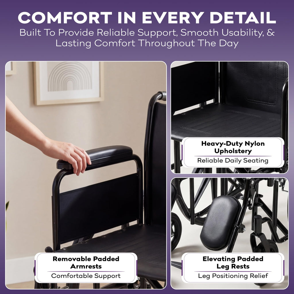Heavy Duty Bariatric Wheelchair 700lb 30” Seat Width P80597