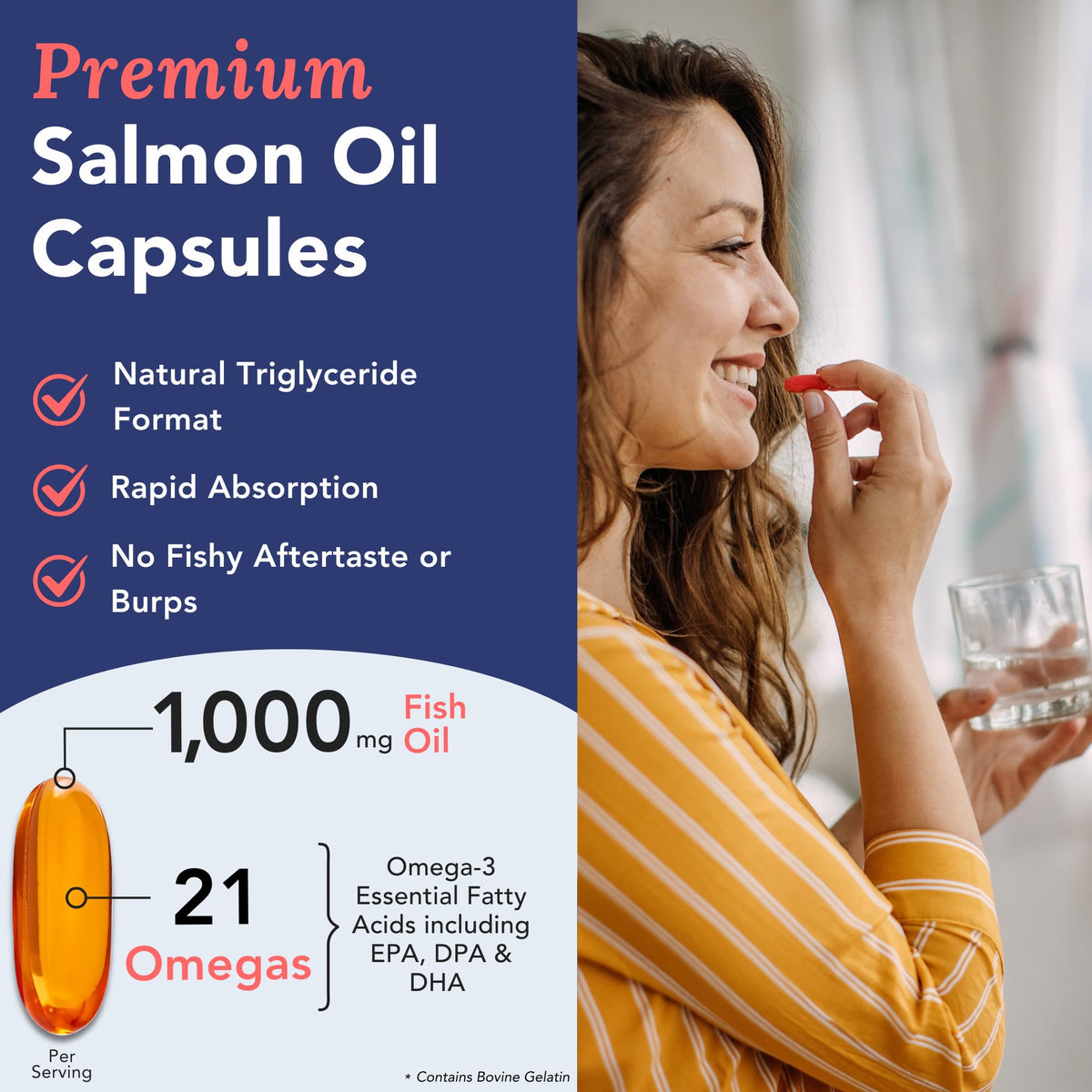 Omega 3 Fish Oil 1000mg 90 Capsules E4417