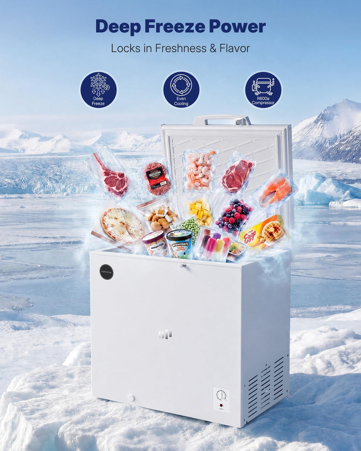 7.0 Cu.Ft Silky White Chest Freezer N478587