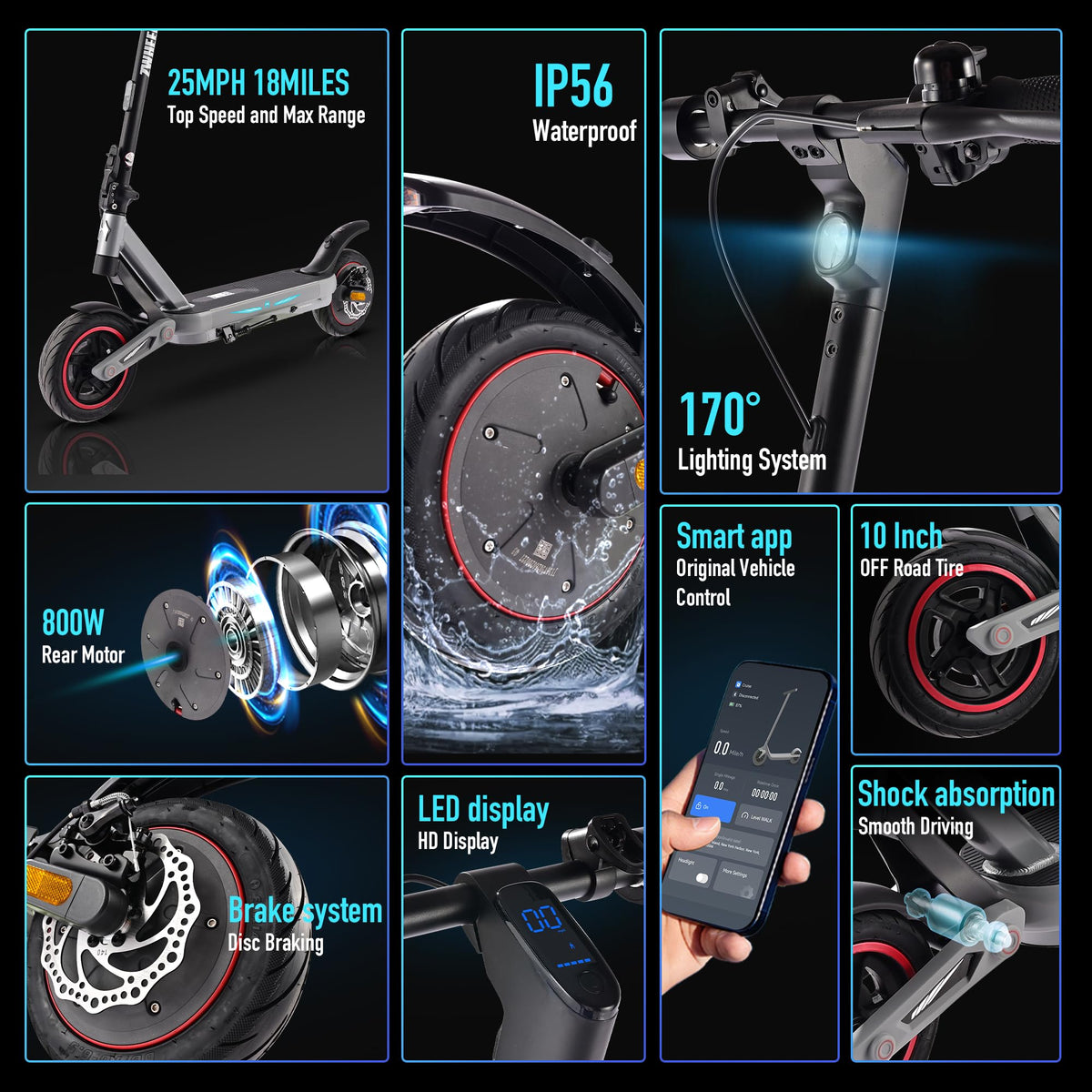 10-Inch Off-Road Electric Scooter C736213