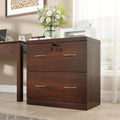 2 Drawer Wood File Cabinet with Lock X802