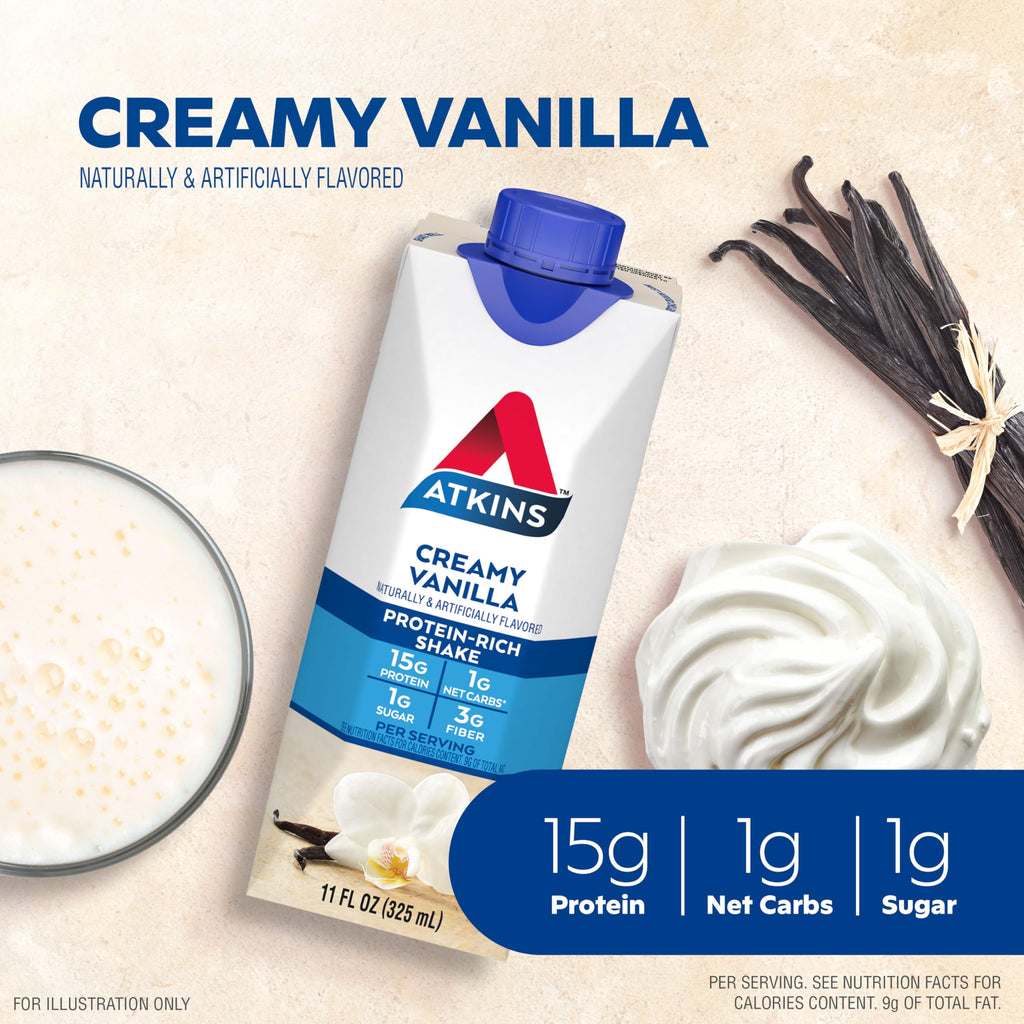 Chocolate Banana & Creamy Vanilla Protein Shake, 12 Count I354514