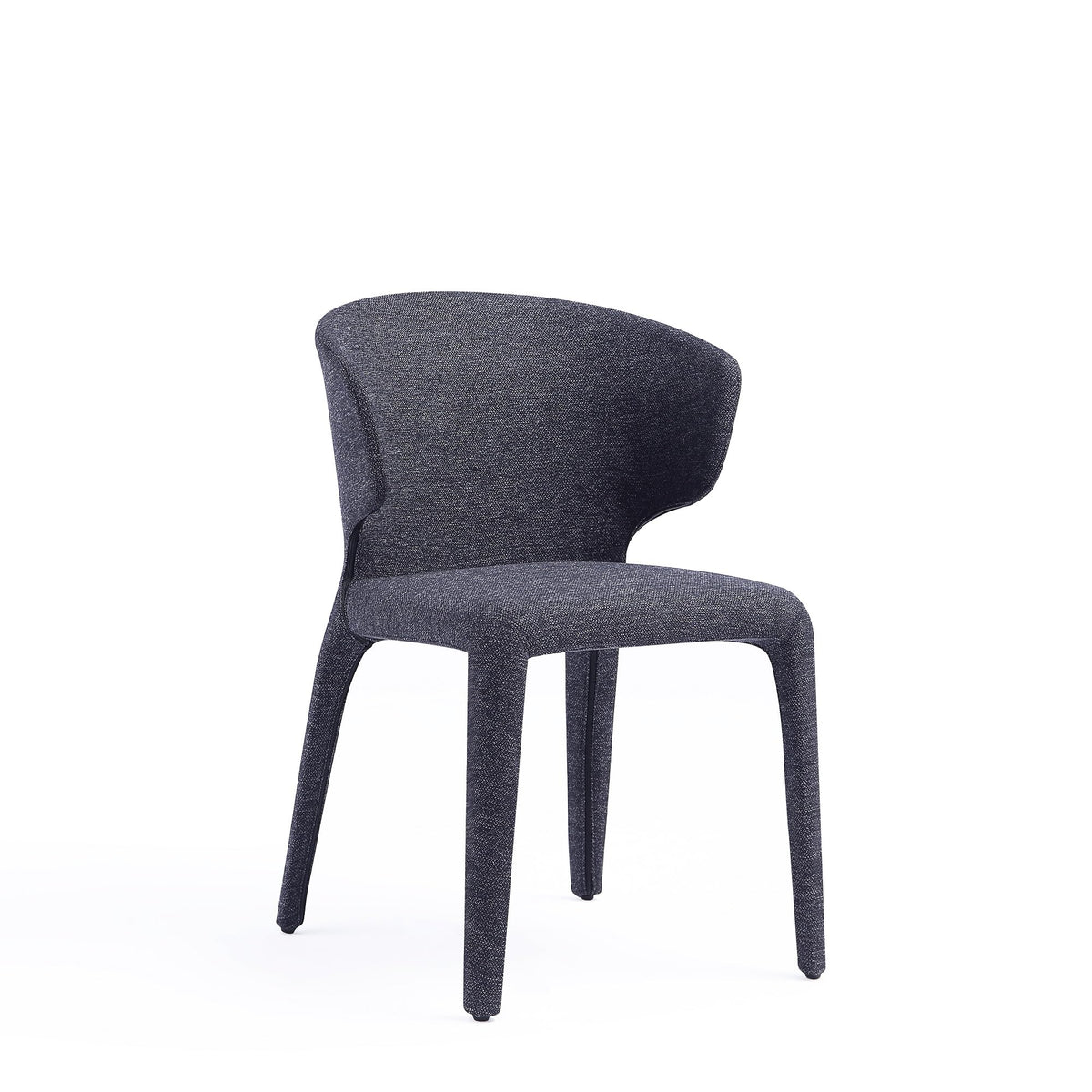 Black Upholstered Dining Chairs Set of 4 C235989