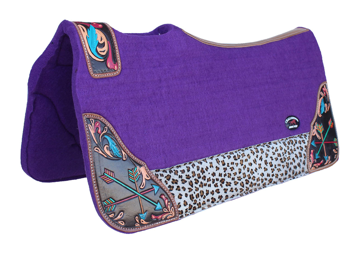 Black Western Wool Felt Saddle Pad S22716