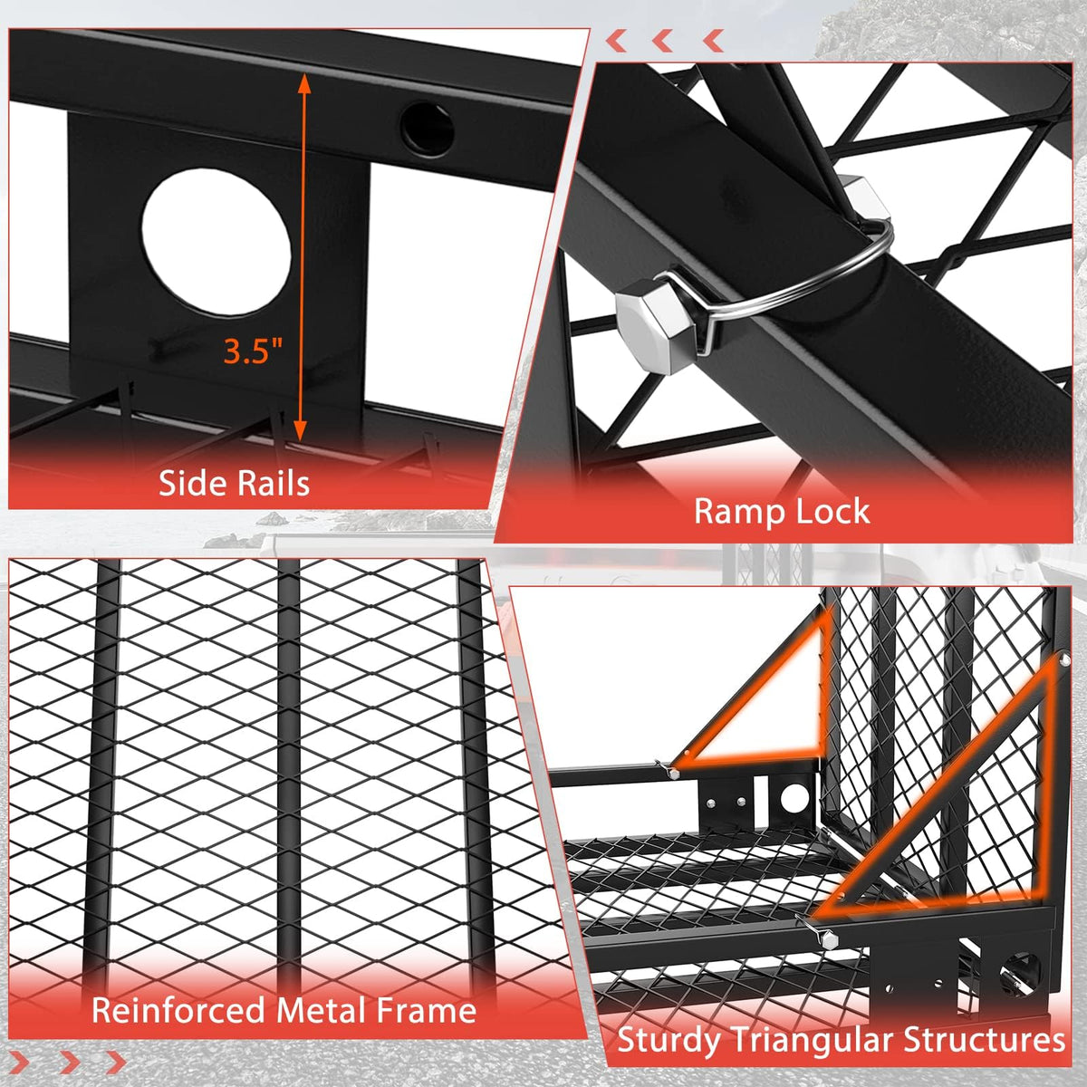 Hitch Cargo Carrier with Ramp X26479