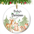 Baby's First Christmas Ornament 2025 Ceramic Decoration W5017