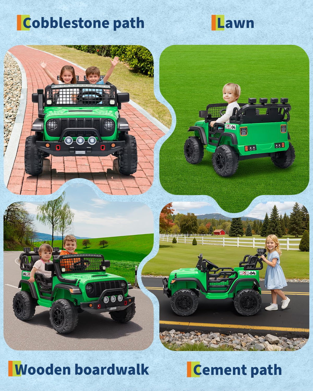 24V 2-Seater Ride on Toy with Remote Control D9062