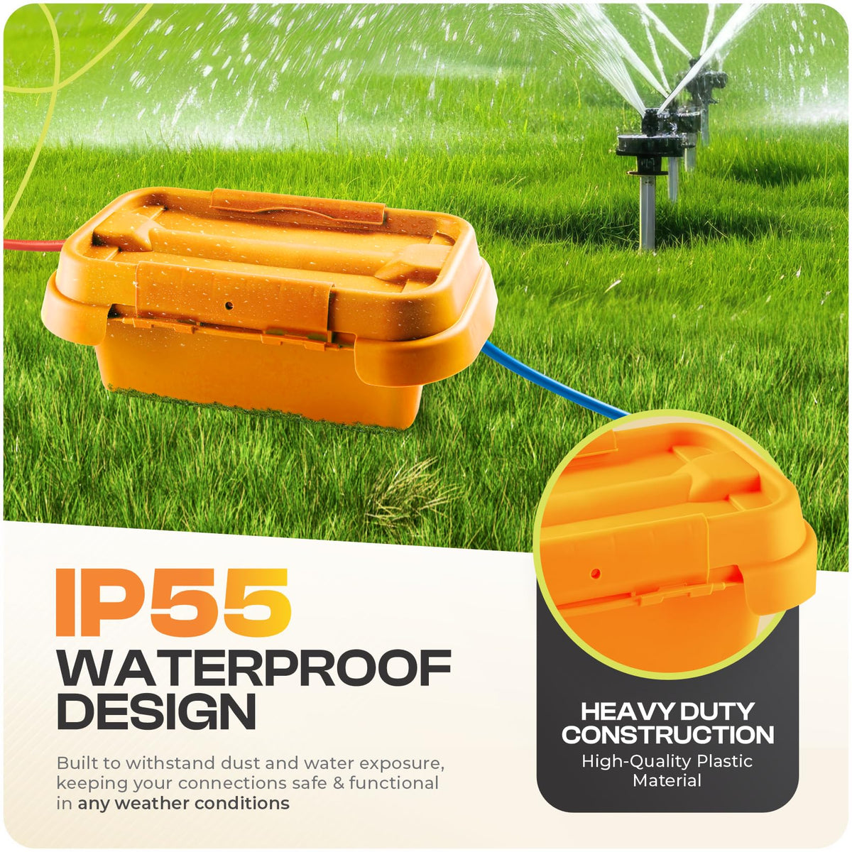 Weatherproof Connection Box Small Orange Y689570