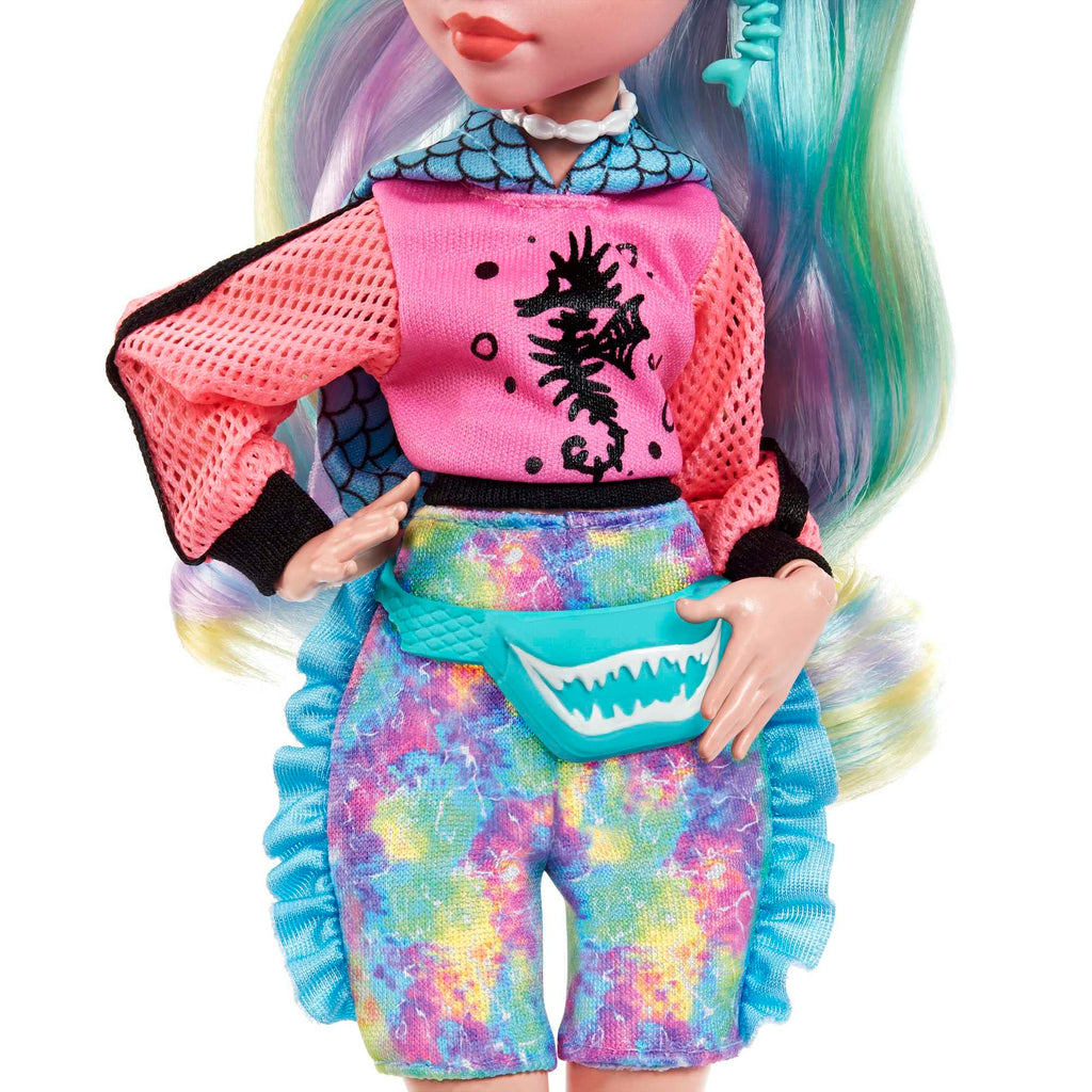 Monster High Doll with Colorful Streaked Hair and Fashion Accessories J230