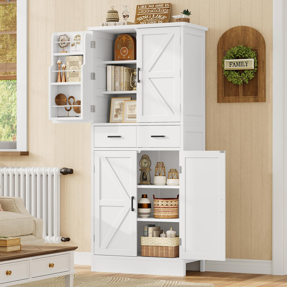 Pantry Cabinet with Barn Doors F976644