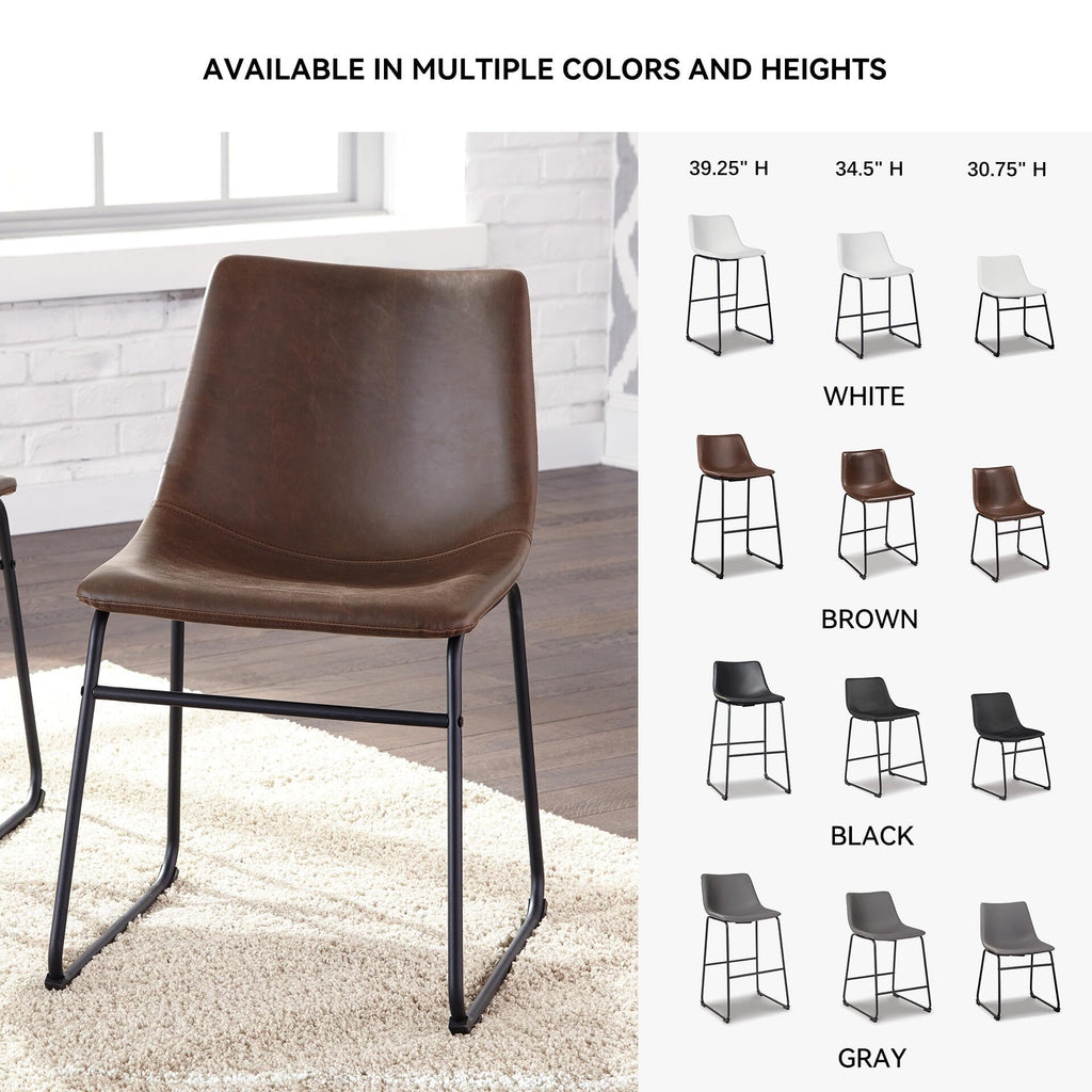 Mid-Century Dining Chair Set of 2 Brown E635115