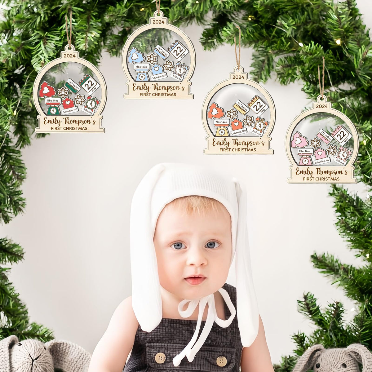 Baby's First Christmas Ornament 2026 Spherical L710