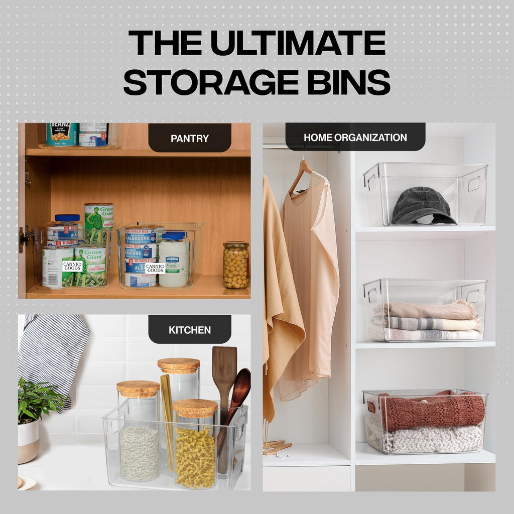 Clear Plastic Storage Bins C81655
