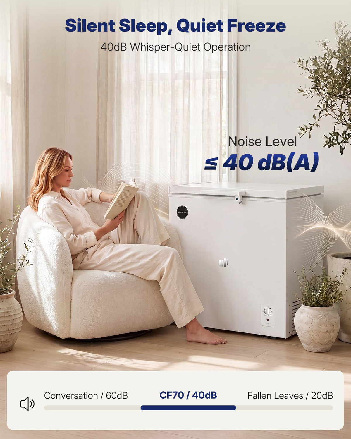 7.0 Cu.Ft Silky White Chest Freezer N478587