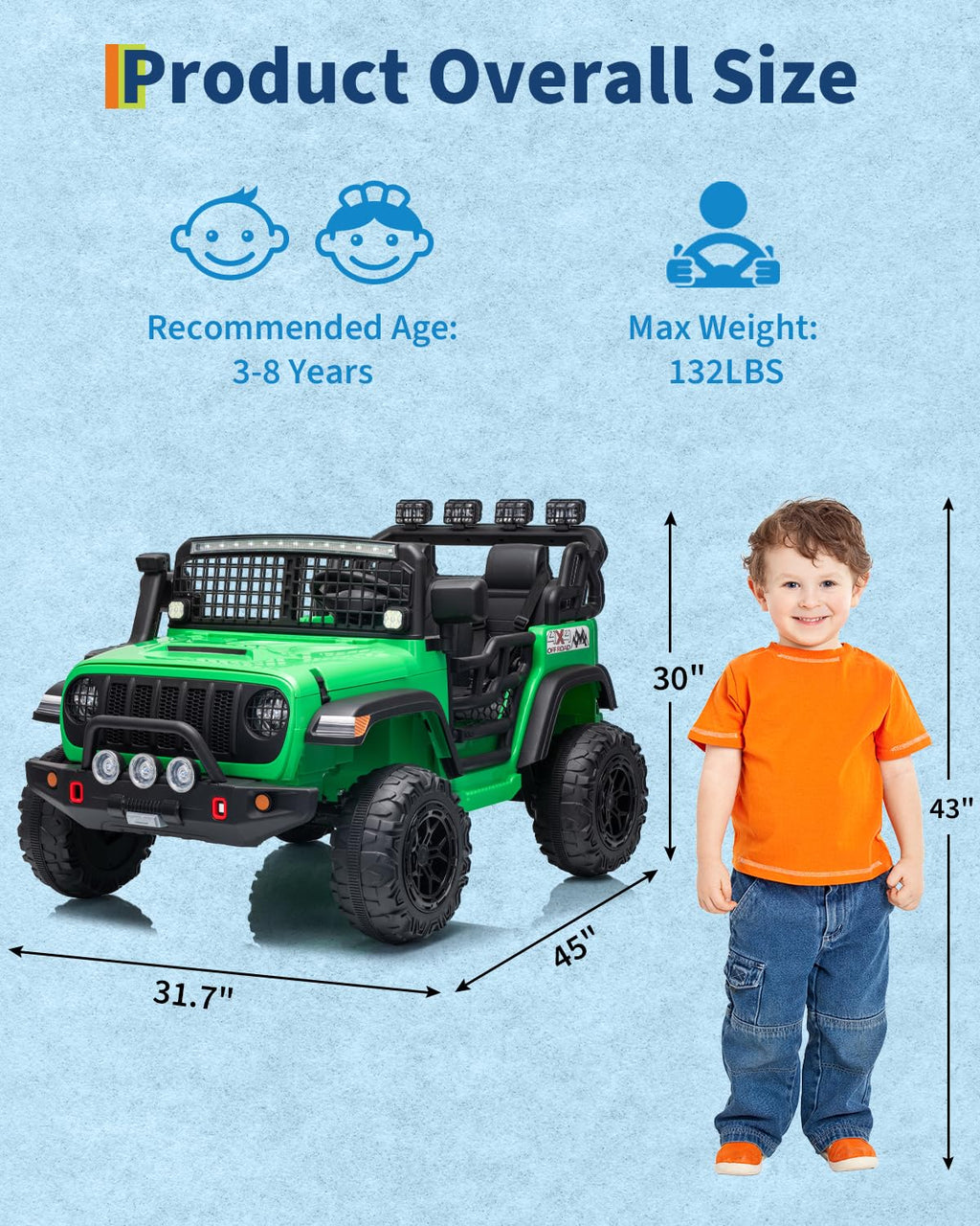24V 2-Seater Ride on Toy with Remote Control D9062