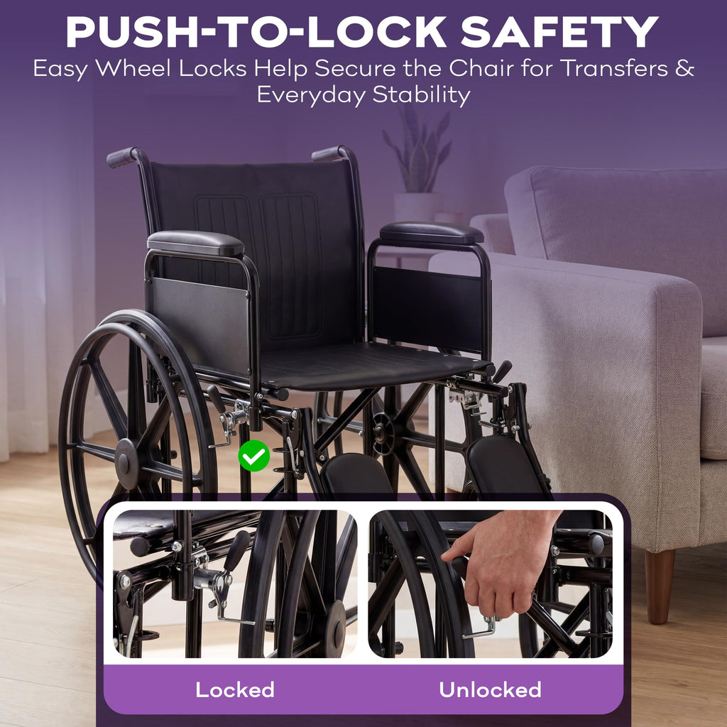 Heavy Duty Bariatric Wheelchair 700lb 30” Seat Width P80597