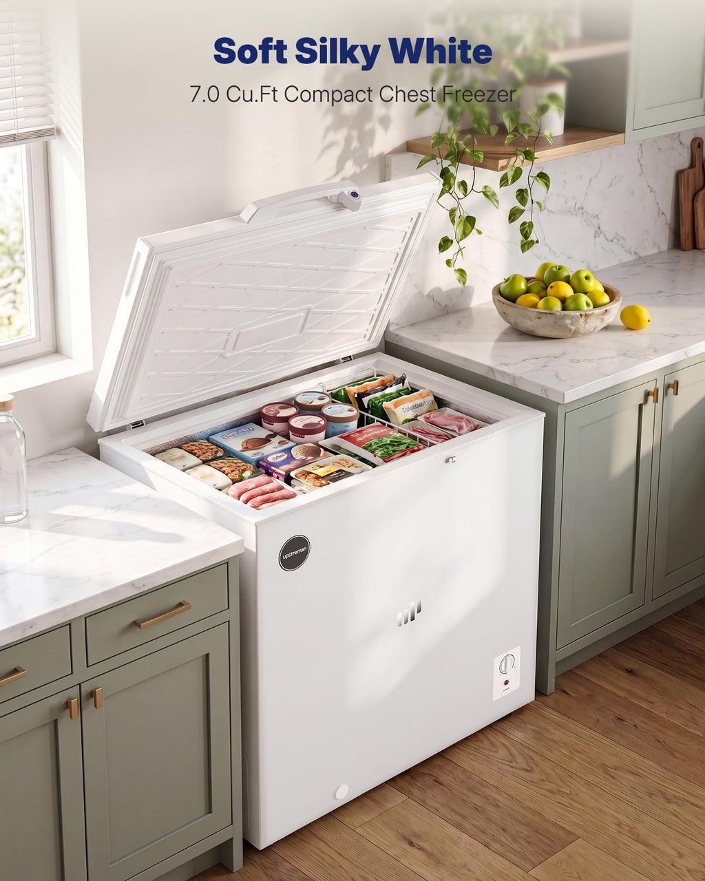 7.0 Cu.Ft Silky White Chest Freezer N478587