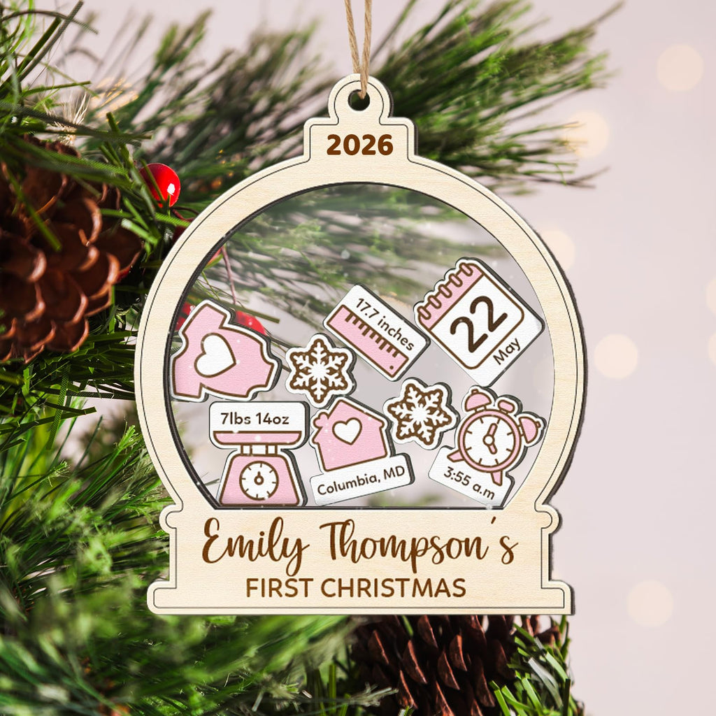 Baby's First Christmas Ornament 2026 Spherical L710
