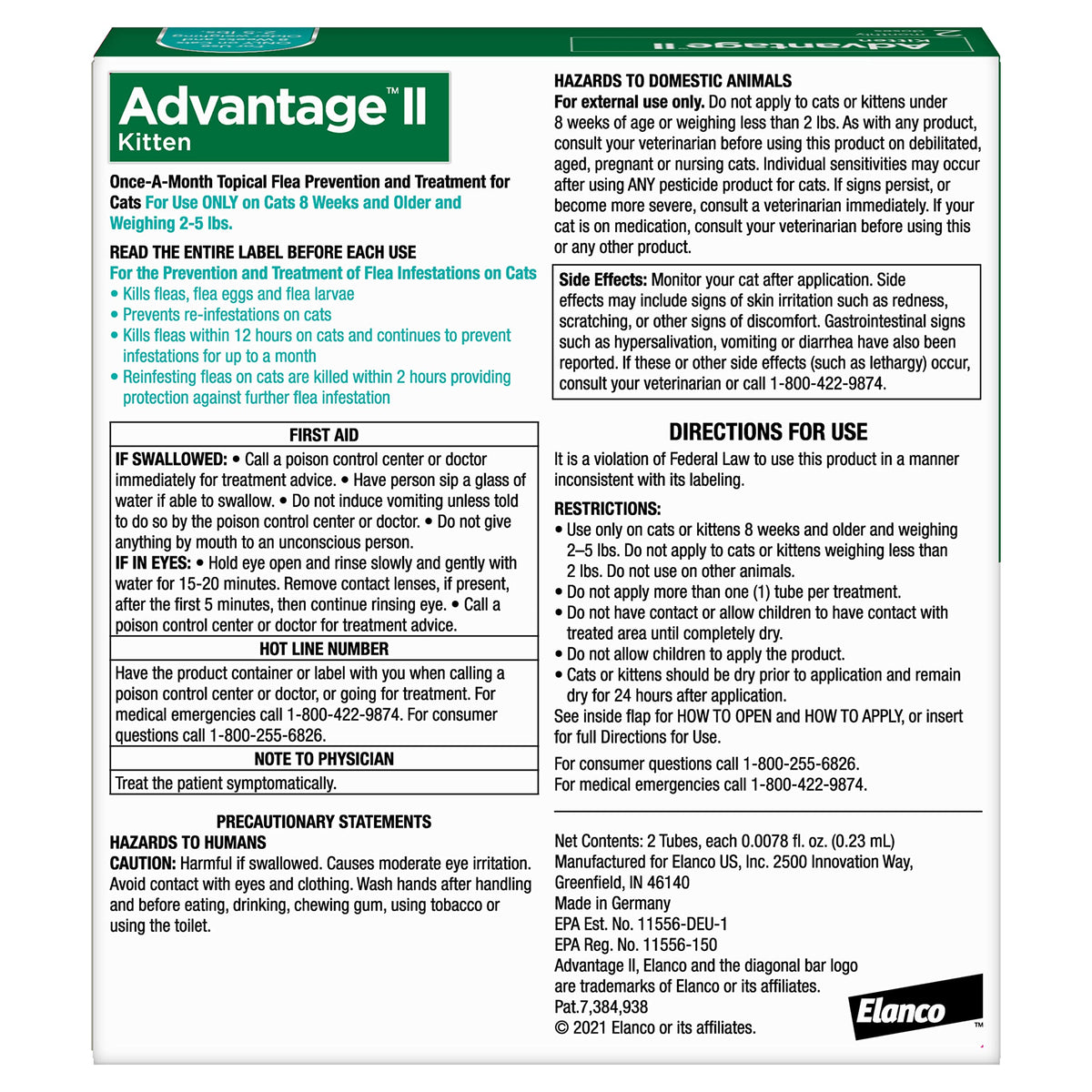 Topical Flea Treatment & Prevention 2ct A7292