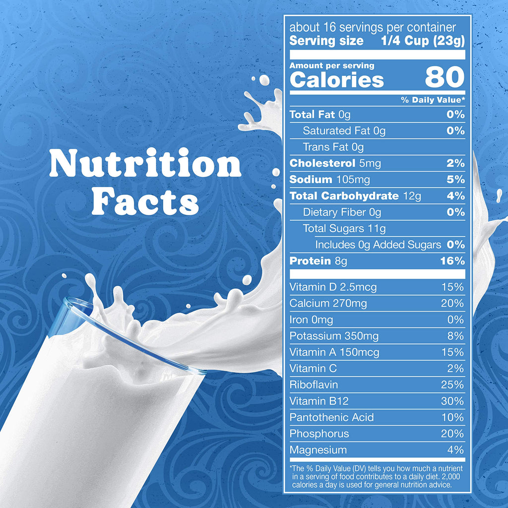 Nonfat Dry Milk With Vitamins A and D, 12.98 oz N88363