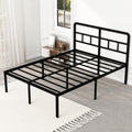 18 Inch Metal Queen Bed Frame with Headboard K459