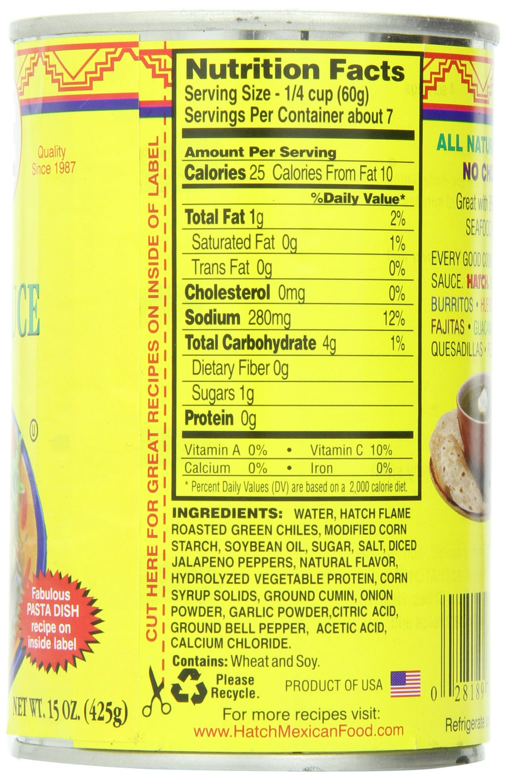 Green Chile Enchilada Sauce, Medium, 15 Ounce (Pack of 12) N44845