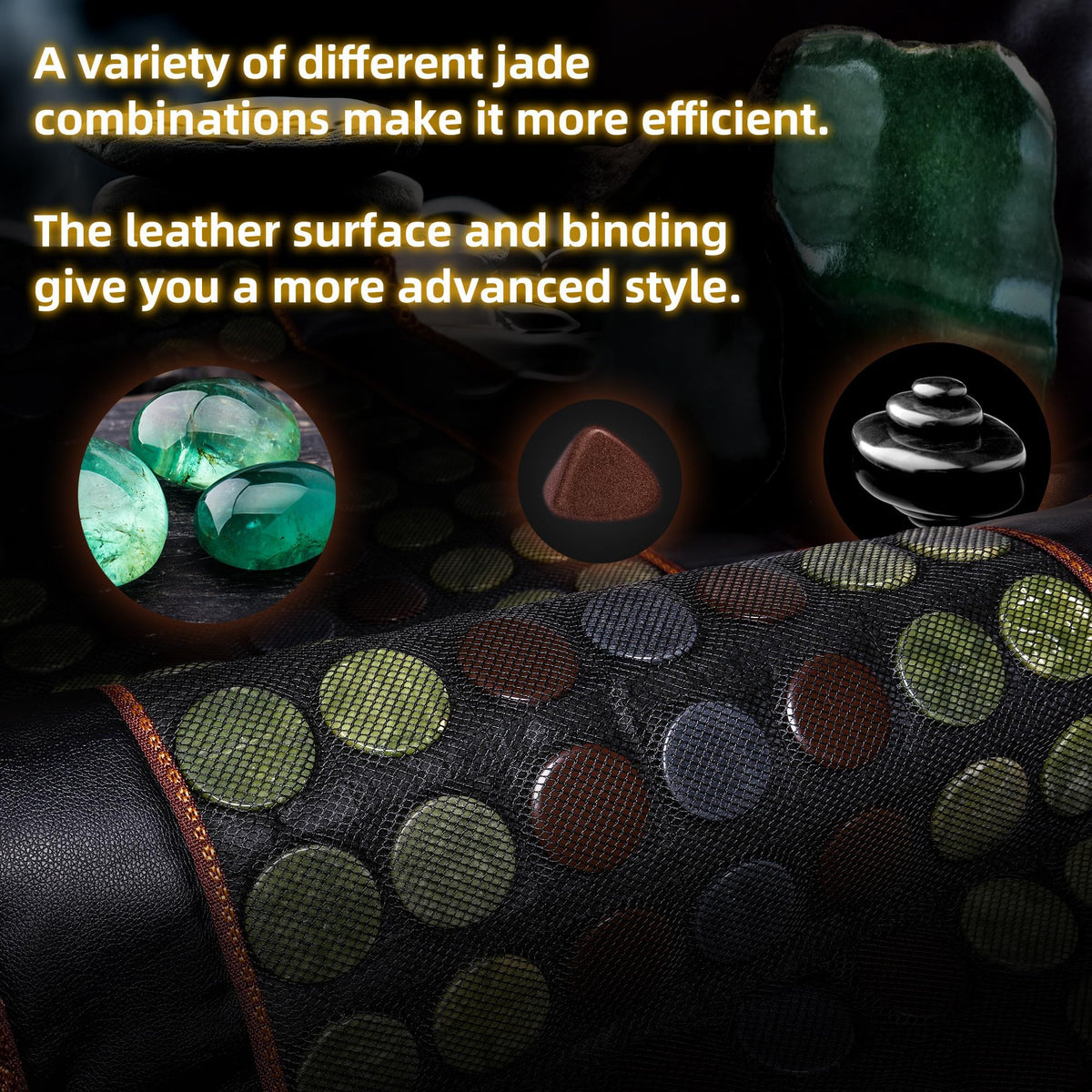 Far Infrared Jade and Tourmaline Electric Heating Pad 72" X 24" P940192