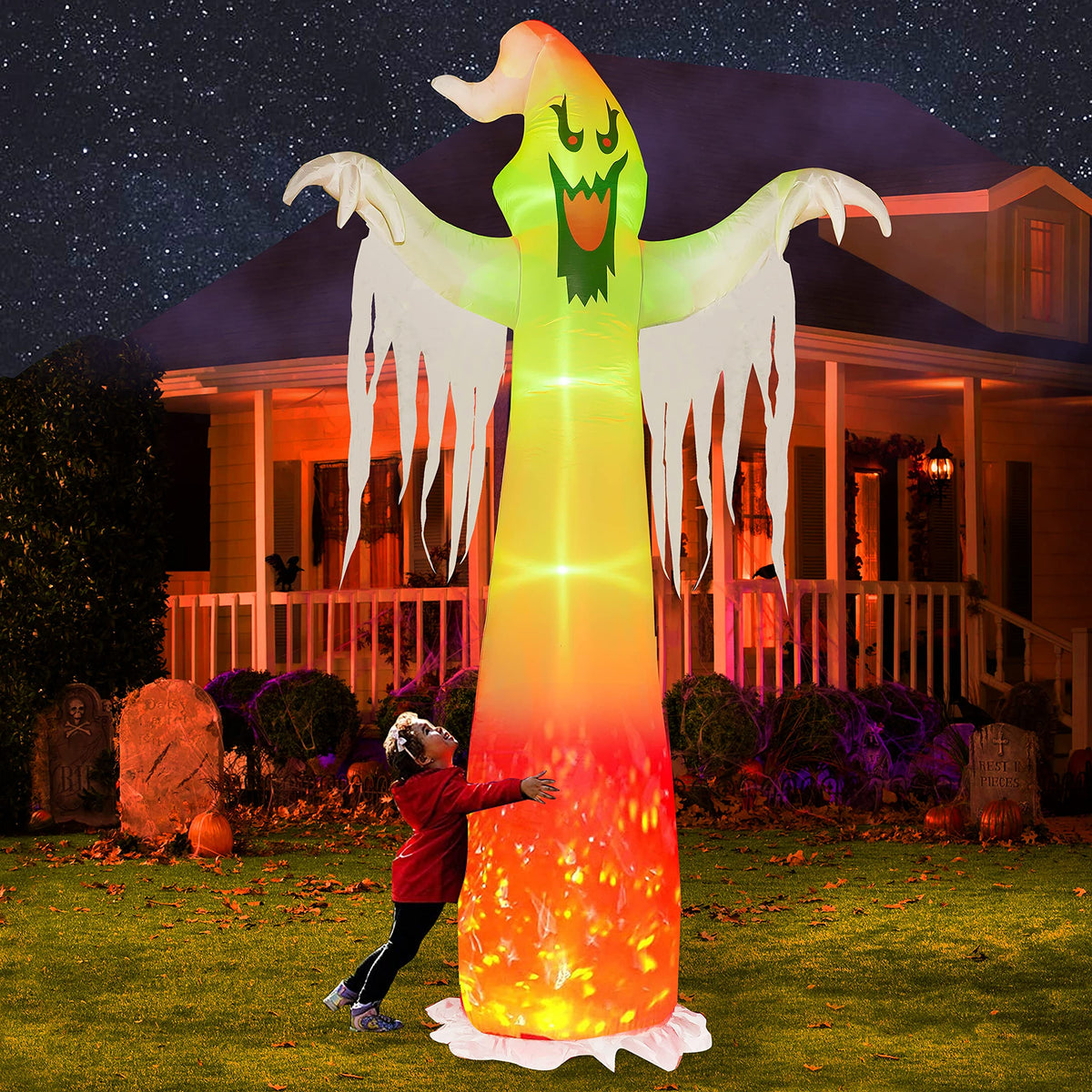 9 FT Halloween Inflatables with Built-in LED Lights P57690